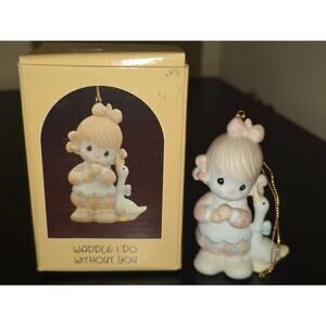 Precious Moments Waddle I Do Without You Porcelain Ornament Enesco 112364 W Box